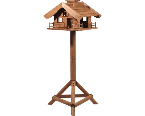 Vogelfutterhaus Almhütte inkl. Ständer 66x66x136,5 cm