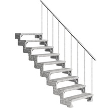 Metalltreppe mit Geländer für den Außenbereich