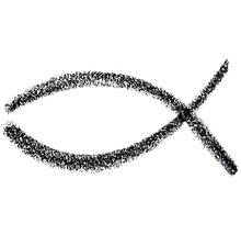 Stempel Fisch 3x6 cm