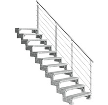 Metalltreppe mit Geländer für den Außenbereich