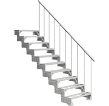 Stahltreppe mit Geländer für den Außenbereich