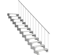 Metalltreppe mit Geländer für den Außenbereich