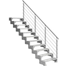 Treppe mit Stahlgeländer