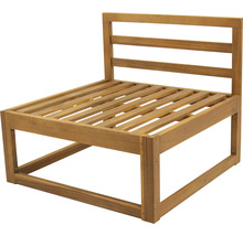 Loungeset 4 -Sitzer bestehend aus: Sessel, Hocker, Tisch Holz inkl. Auflagen-thumb-11
