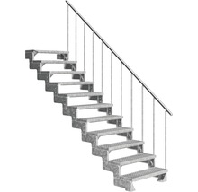 Metalltreppe mit Geländer für den Außenbereich