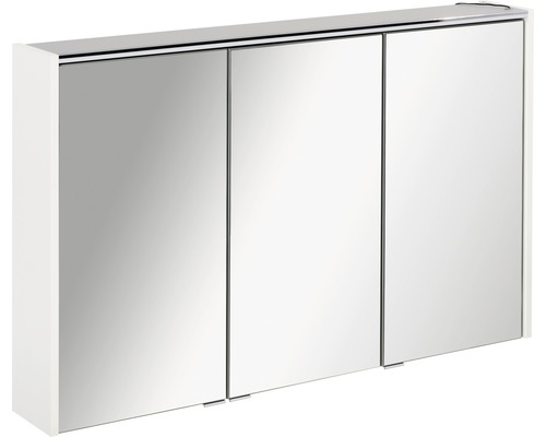 Spiegelschrank FACKELMANN Denver 110 x 16 x 68,5 cm weiß 3-türig LED IP 20-0