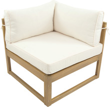 Loungeset 4 -Sitzer bestehend aus: Sessel, Hocker, Tisch Holz inkl. Auflagen-thumb-14