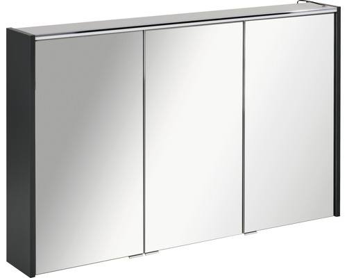 Spiegelschrank FACKELMANN Denver 110 x 16 x 68,5 cm anthrazit 3-türig LED IP 20