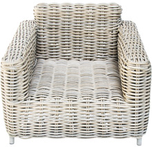 Loungeset Premium Luxur 5 -Sitzer bestehend aus: 2x Sessel, Sofa, Tisch und Sitzkissen Polyrattan Aluminium Grau-thumb-4 Loungeset Premium Luxur 5 -Sitzer bestehend aus: 2x Sessel, Sofa, Tisch und Sitzkissen Polyrattan Aluminium Grau-thumb-4