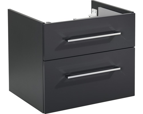 Waschtischunterschrank FACKELMANN Hype 3.0 60 cm anthrazit Waschtischunterschrank mit zwei Schubladen