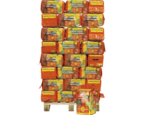 Tomaten- und Gemüseerde Floragard Aktiv (56 Sack x 20 Liter=1,12 m³) 1 Palette