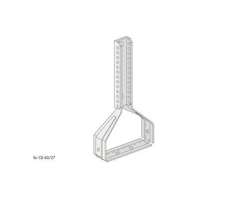 Knauf Noniusbügel für CD 60 mm / 27 mm 126 mm Pack = 100 St