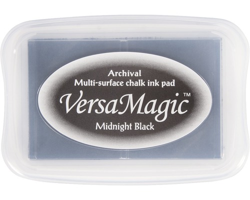 VersaMagic Stempelkissen Midnight Black im transparenten Behälter