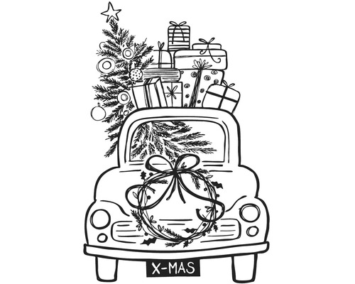 Stempel "Driving Home For Christmas"