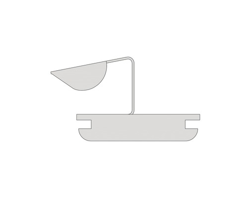 Knauf Stützen-Clip für CD 60 mm / 27 mm Pack = 50 St Schematische Darstellung einer Leselampe zur Wandmontage
