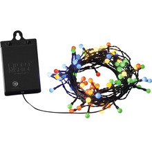 Lichterkette mit mehrfarbigen Leuchtdioden und Batteriebox