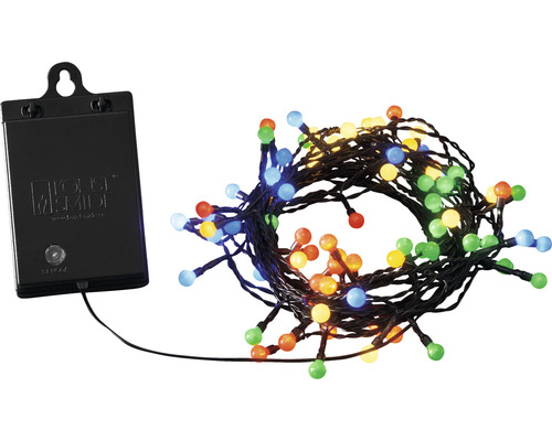 Lichterkette mit mehrfarbigen Leuchtdioden und Batteriebox