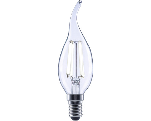 FLAIR LED Kerzenlampe dimmbar CL35 E14/6W(60W) 806 lm 4000 K neutralweiß klar Windstoß Kerzenlampe