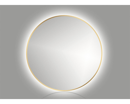 LED Spiegel Ø 60 cm gold | HORNBACH