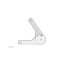 Verstellbarer Schraubenschlüssel mit einem Einstellbereich von 30 bis 280 Grad.