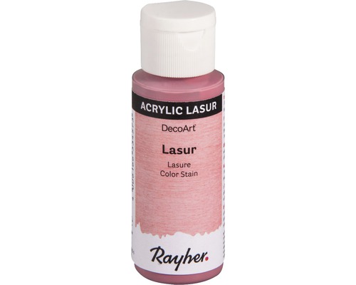 Acryl-Lasur, Effekt, 59ml, rosé-0