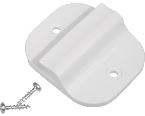 Kunststoffhalterung mit Schrauben zur Befestigung