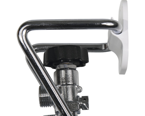 CO2-Druckminderer mit Wandhalterung