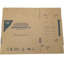 Cargo Point Palette Umzugskarton 290 x 245 x 490 mm Pappe 35 l bis 30 kg 280 Stück