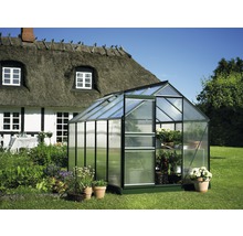 Gewächshaus Halls Popular 106 6,2 m² Hohlkammerplatten 4 mm 193x319 cm grün