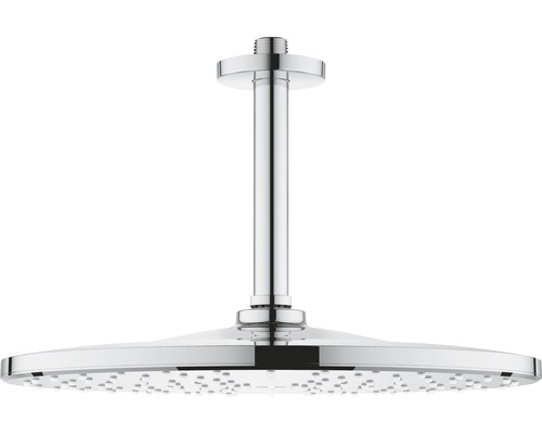 Kopfbrause Set GROHE Rainshower Mono 310 EcoJoy 26560000 Ø 31 cm inkl. Deckenanschluss 14,2 cm chrom