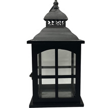 Laterne Lafiora Größe S Holz 19 x 19 x 37 cm schwarz