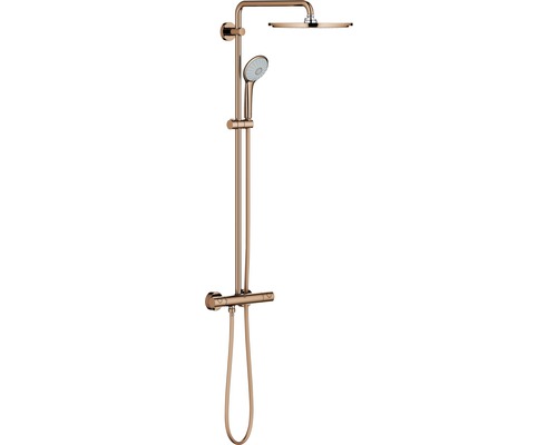 Duschsäule inkl. Thermostat GROHE Euphoria System 310 warm sunset poliert 26075DA0 Duschsystem mit Kopfbrause und Handbrause