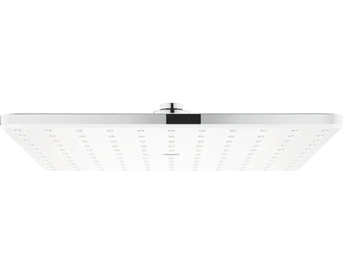 Kopfbrause GROHE Rainshower Mono Cube 310 EcoJoy 26568LS0 31x31 cm moon white Vierkantige Kopfbrause für Duschen
