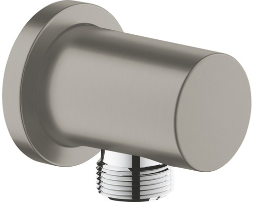 Wandanschlussbogen GROHE Rainshower Classic 27057AL0 hard grahpite gebürstet Eckventil mit Gewindeanschluss für Sanitäranwendungen