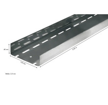 Kabelschiene aus Metall, 3 Meter lang