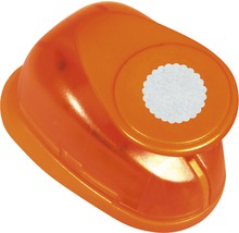 Oranger Papierstanzer für dekorative Formen