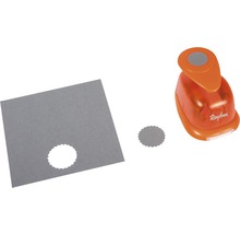 Rayher Papierstanzer mit Papier und gestanztem Kreis