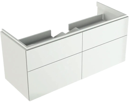 GEBERIT Waschtischunterschrank Xeno² weiß hochglanz 4 Auszüge mit Softeinzug für 120 cm 500518011