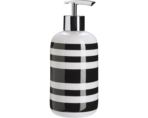 Seifenspender mit horizontalen Streifen und Pumpe