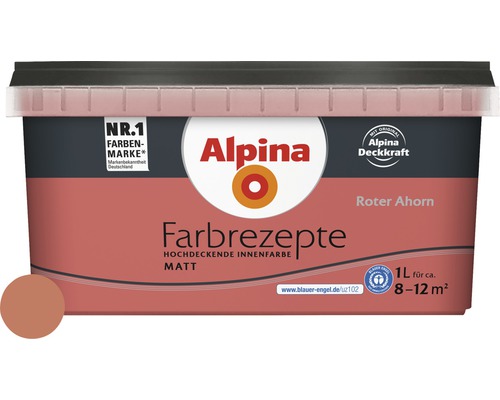 Alpina Wandfarbe Farbrezepte Roter Ahorn 1 l