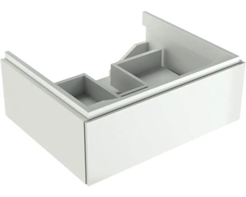 GEBERIT Waschtischunterschrank Xeno² weiß hochglanz 1 Auszug für 60 cm 500505011 Waschtischunterschrank mit Stauraum für das Badezimmer