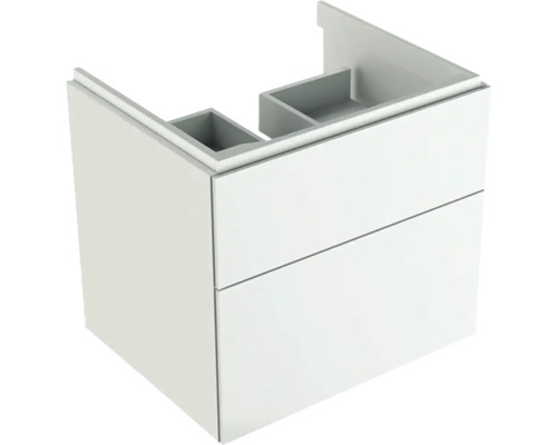 GEBERIT Waschtischunterschrank Xeno² weiß hochglanz 2 Auszüge mit Softeinzug für 60 cm 500506011
