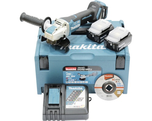 DGA519RTJ Akku-Winkelschleifer HORNBACH | Makita X-LOCK mit