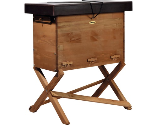 Bienenbeute aus Holz mit Ständer für die Imkerei