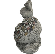 Gartenfigur Dekofigur Lafiora Schnecke Fiberglas 31 x 17 x 23,5 cm grau