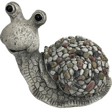 Gartenfigur Dekofigur Lafiora Schnecke Fiberglas 31 x 17 x 23,5 cm grau