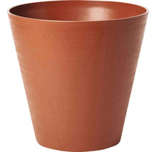 Brauner Pflanztopf aus Kunststoff