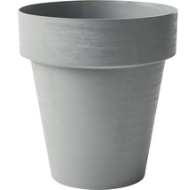 Grauer Pflanztopf für den Garten