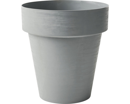 Grauer Pflanztopf für den Garten