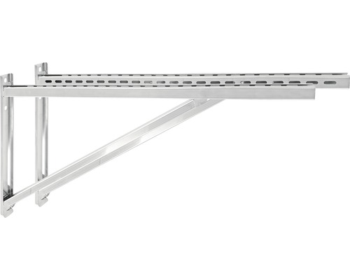 Zwei Regalkonsolen aus Metall